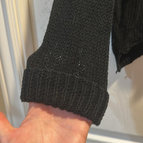 Vintage Havana Oversized Loose Knit Off Shoulder Skull Sweater M Skeleton - Picture 5 of 6